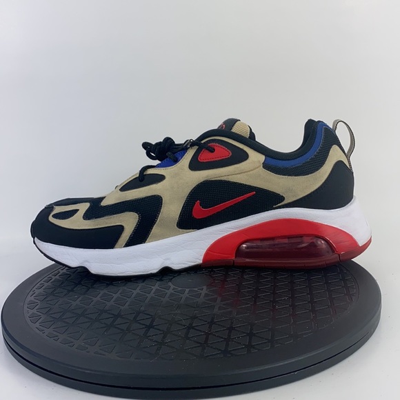 Nike Air Max 200 Gold/Red Athletic Running Shoes AQ2568-700 Men's Size 11 - Picture 9 of 11